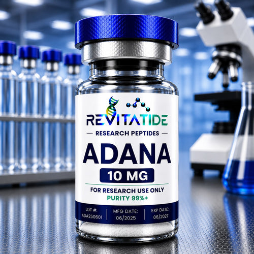 Adana's 10mg nootropic research peptide vial - RevitaTide 99%+ purity