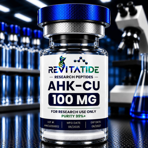 AHK-Cu 100mg copper research peptide vial - RevitaTide 99%+ purity